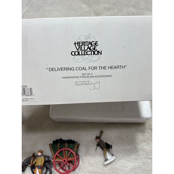 Department 56 Heritage Village Collection Delivering Coal for the Hearth - Picture 4 of 8